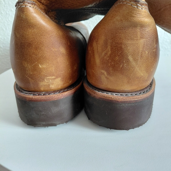 Chippewa Vintage Mens Honey Brown Pull on Leather Boots main image 13